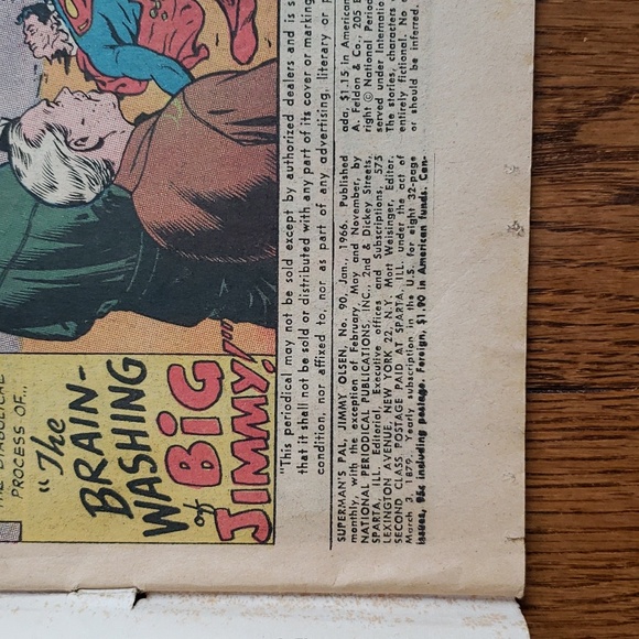 Vintage 60s Superman's Pal Jimmy Olsen No. 90 DC Comics Comic Book - Picture 3 of 16